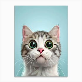 Portrait Of A Cat 4 Canvas Print