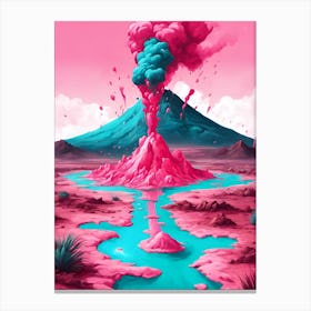 Volcano Pink 3 Canvas Print
