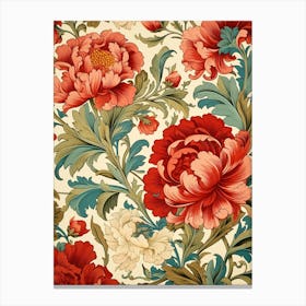 Floral Wallpaper 371 Canvas Print