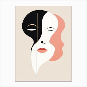 Face Of A Woman 6 Canvas Print