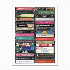 1995 Music - Cassette Print - Born in'95 Canvas Print