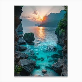 Sunset In Bali Canvas Print