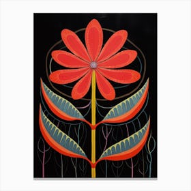 Kangaroo Paw 2 Hilma Af Klint Inspired Flower Illustration Canvas Print