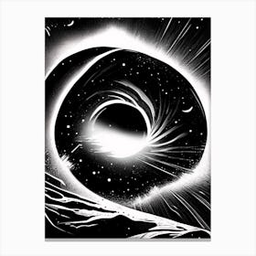 Star Formation Noir Comic Space Canvas Print