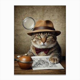 Detective Cat 1 Canvas Print