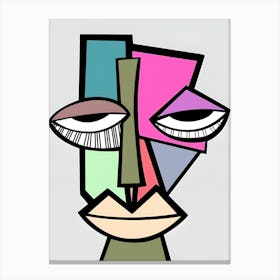 Abstract Face 1 Canvas Print