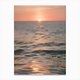 Sunset Over The Ocean 72 Canvas Print