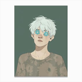 Boy With White Hair Canvas Print