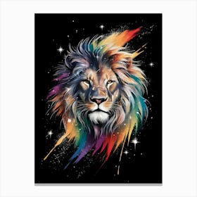 Rainbow Lion 2 Canvas Print