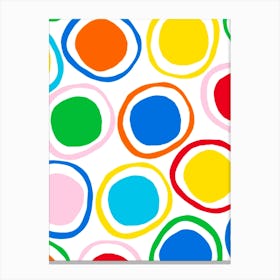 Colorful Circles 14 Canvas Print