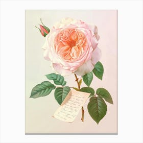 English Roses Painting Romantic 4 Canvas Print