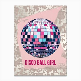 Disco Ball Girl 1 Canvas Print