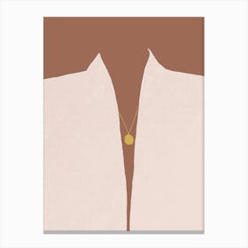 A Girl With A Necklace Canvas Print