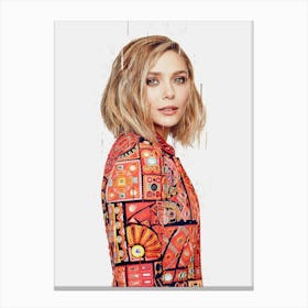 Elizabeth Olsen Photoshoot Canvas Print