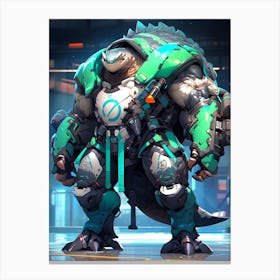 Overwatch Character Turtle Canvas Print