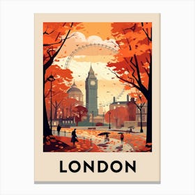 Vintage Travel Poster London 6 Canvas Print