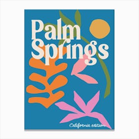 Palm Springs Abstract Canvas Print