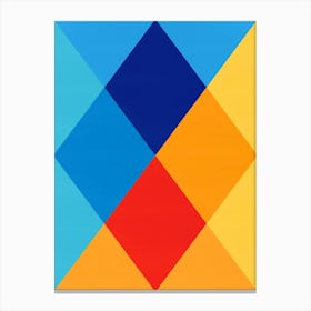 Geometric and colorful shapes 4 Canvas Print