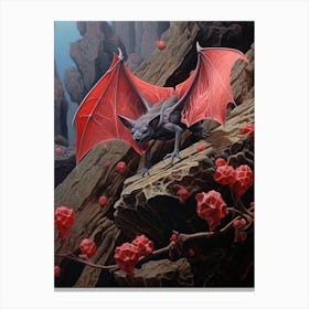 Lesser Bulldog Bat Painting 6 Canvas Print