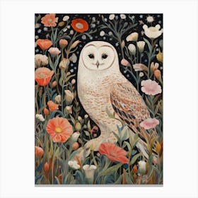 Snowy Owl 3 Detailed Bird Painting Canvas Print