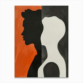 Silhouette Of A Woman 56 Canvas Print