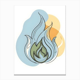 Flames Of Fire 3 Canvas Print