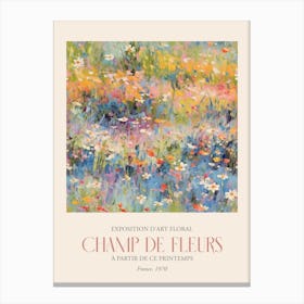 Champ De Fleurs, Floral Art Exhibition 17 Canvas Print