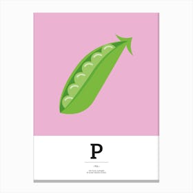 The Food Alphabet – P Canvas Print