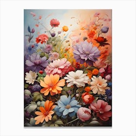 Flowers In The Garden Canvas Print