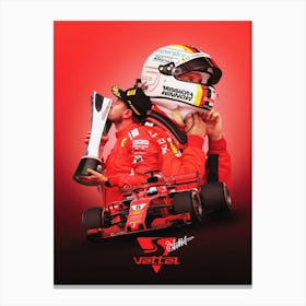 Sebastian Vettel 2 Canvas Print