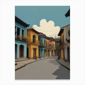 Street In Guatemala Canvas Print