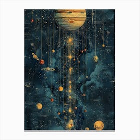 Planets In Space 10 Canvas Print