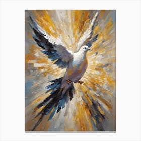 Dove In Flight Canvas Print