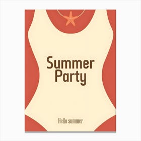 Summer Party 1 Canvas Print