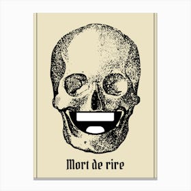 Tête de mort de rire Canvas Print