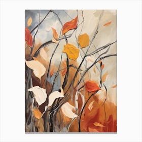 Fall Flower Painting Moonflower 2 Canvas Print