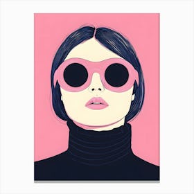 Pink Sunglasses 1 Canvas Print