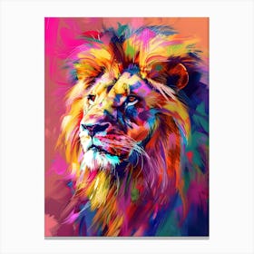 Colorful Lion 1 Canvas Print