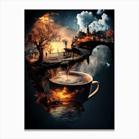 Dreambrew: A Surreal Coffee Reverie Canvas Print