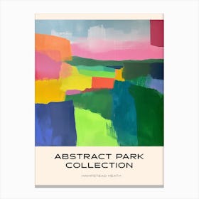 Abstract Park Collection Poster Hampstead Heath London 3 Canvas Print