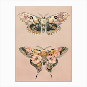 Butterfly Elegance William Morris Style 7 Canvas Print