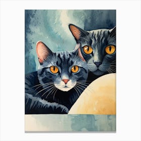 Two Cats Canvas Print