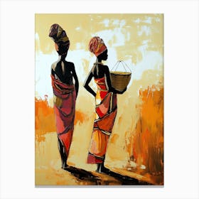 The African Women; A Boho Pulse Canvas Print