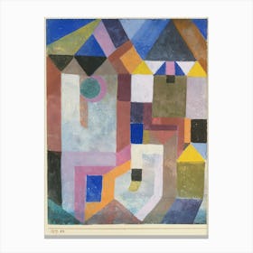 Colorful Architecture, Paul Klee Canvas Print