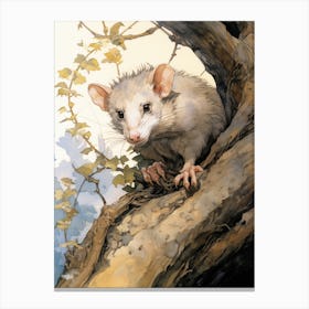 A Realistic And Atmospheric Watercolour Fantasy Character 8 Canvas Print