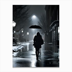 Rainy Night Canvas Print