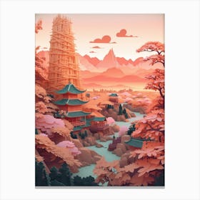 Japanese Village 1 Canvas Print