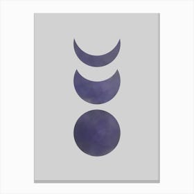 Moon Phases - Minimalist Moon Art 1 Canvas Print
