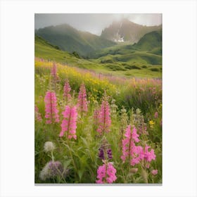 Wildflowers In The Mountains 7 Canvas Print