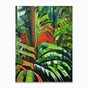 Australian Tree Fern Cézanne Style Canvas Print